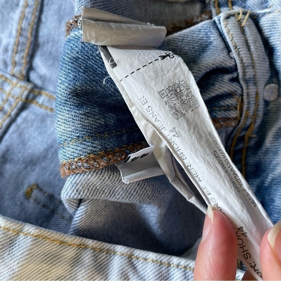 HAND painted crafts distressed artsy jeans shorts - Picture 7 of 10